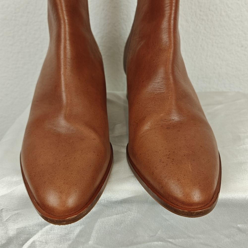 Sarah Flint The Perfect Zip Bootie In Saddle Vachetta Size 40, 9-9.5 Women's - Picture 9 of 16